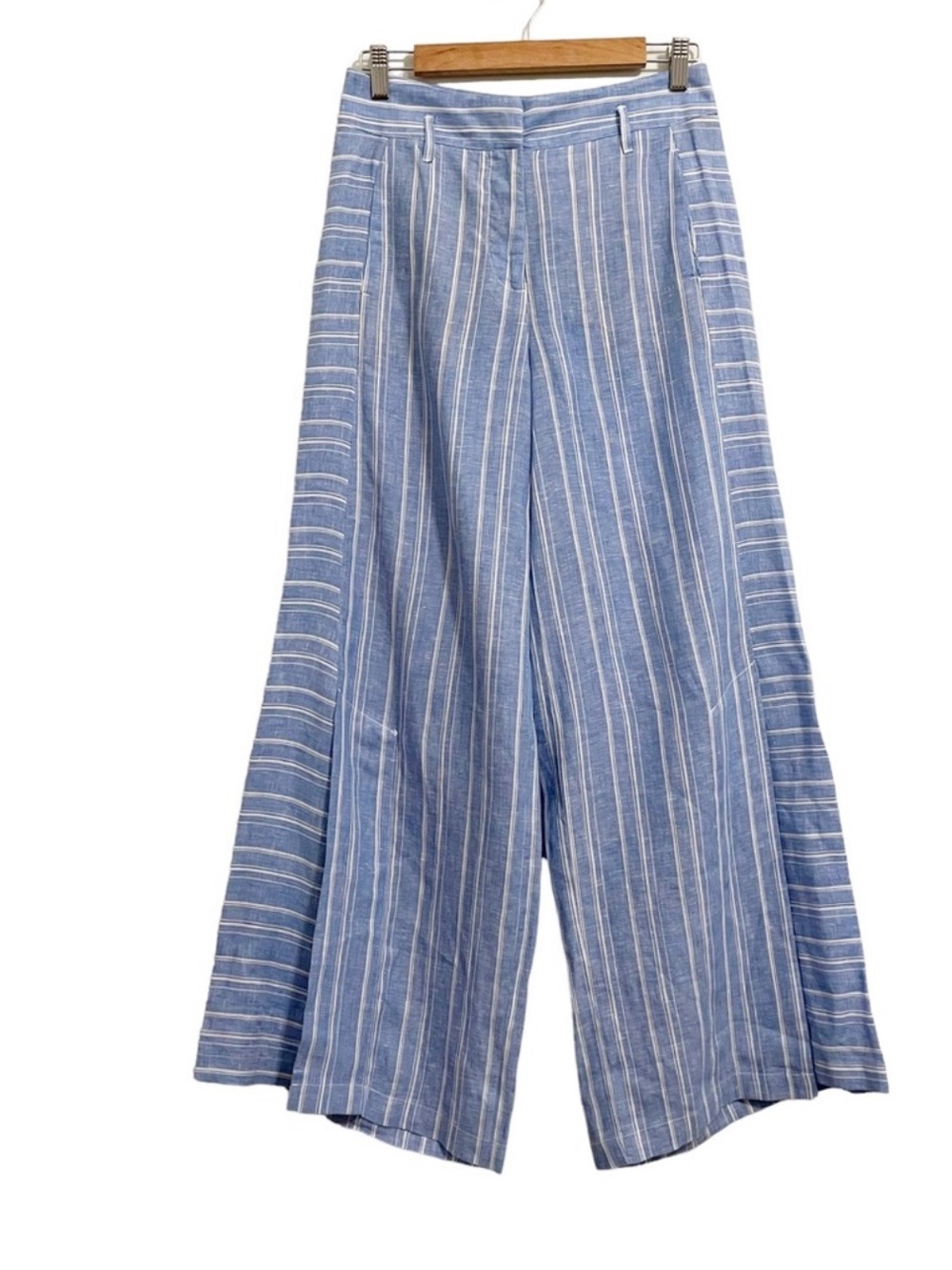Anthropologie ett:twa Belia Linen
Wide Leg Stripe Pant size 6 - Picture 4 of 6